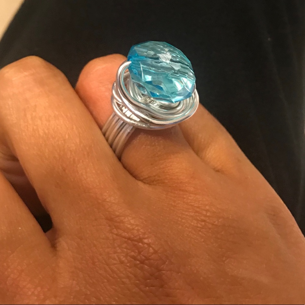 Blue stone ring